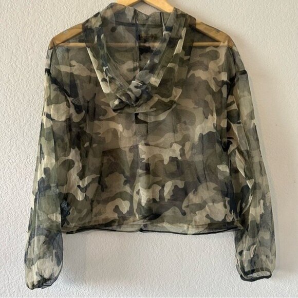 Camo Mesh Jacket XL Trailblazer Adventurecore Athleisure Lightweight Layer - Picture 4 of 12